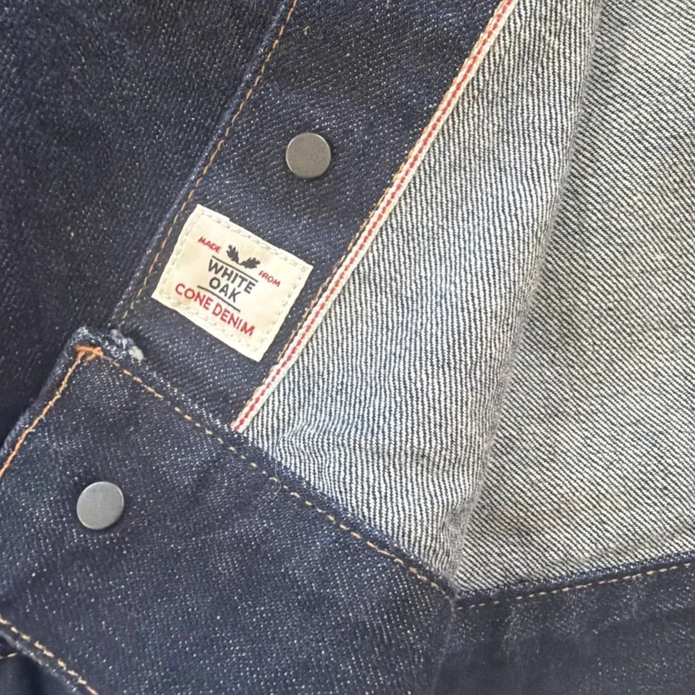 Todd Snyder White Oak Cone Mills Selvage Denim Jacket Men's XL Dark Indigo USA